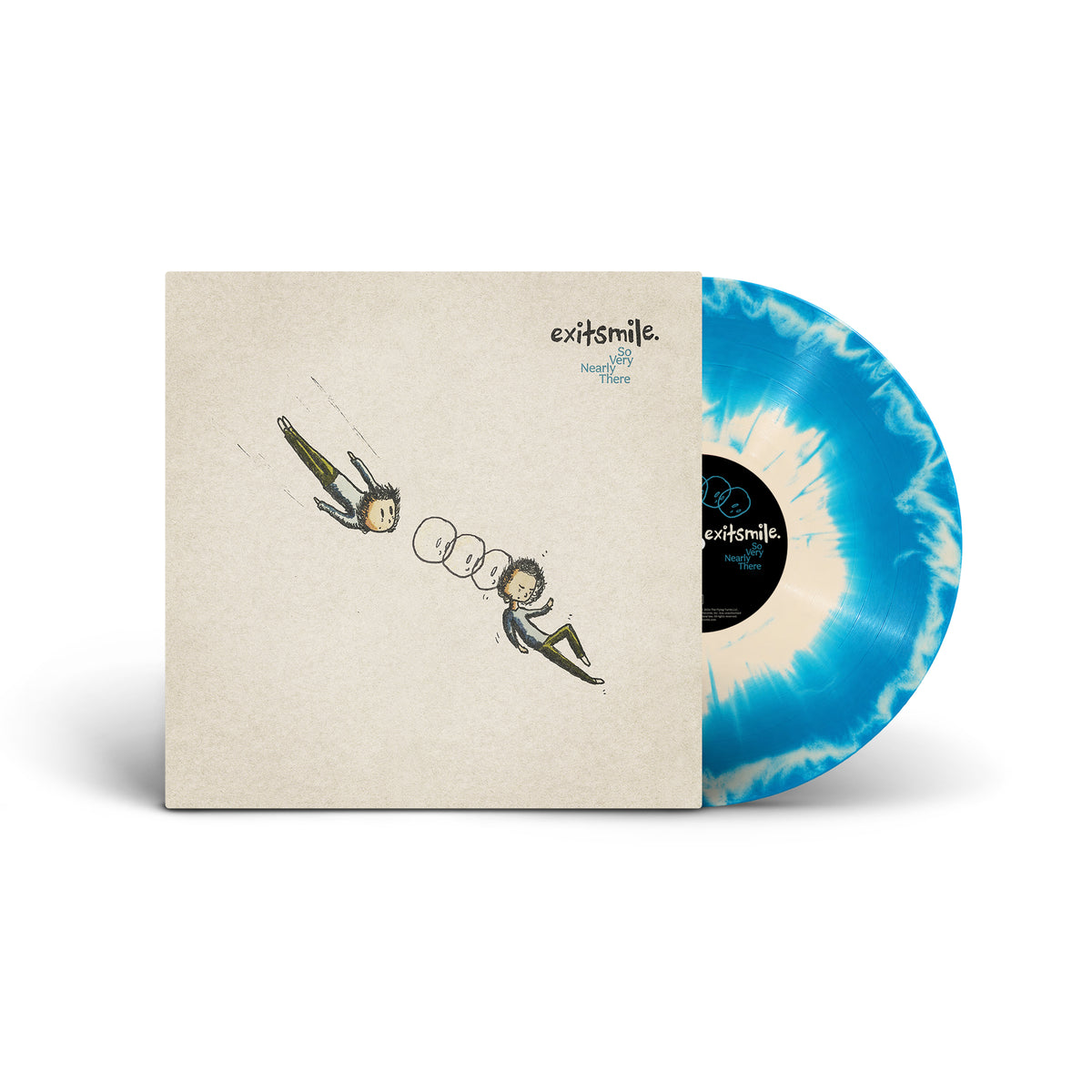 exitsmile. So Very Nearly There | Blue & Bone Marble (12" Vinyl)